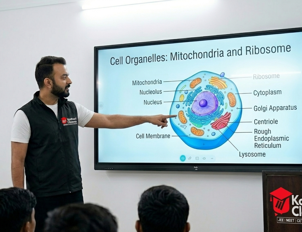Kothari Classes faculty teaching Biology β Cell Organelles, Mitochondria & Ribosome